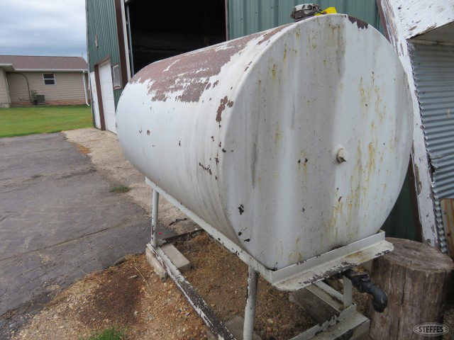 300 gal. used oil barrel on stand